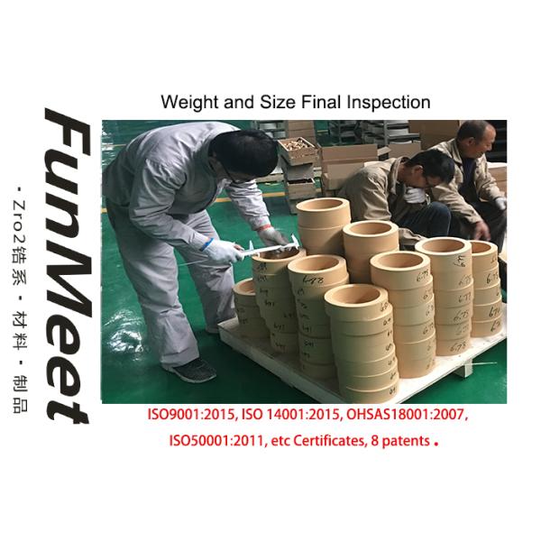 High Density HP ZrO2 Tundish Nozzle Refractory In Steel Plant