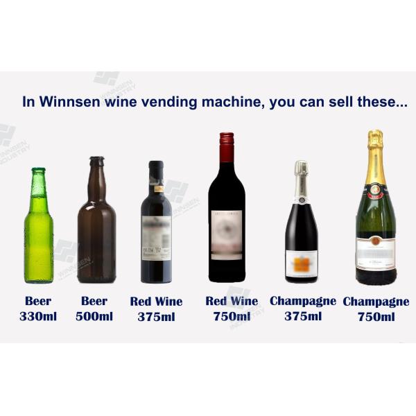 Conveyor Elevator Alcohol Vending Machine No Touch Purchase Security Camera