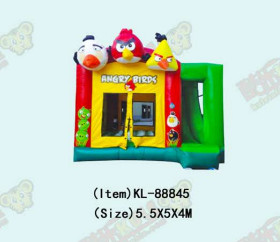 Angry Birds Theme Inflatable Jumping Castle Double Stitching
