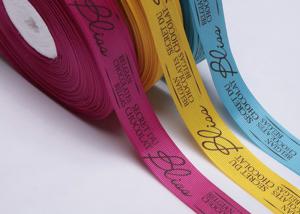 China Bulk Custom Printed Grosgrain Ribbon By The Yard Gift Pre Cut For Apparels on sale