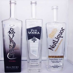 Decal Gradient Coating Empty Vodka Bottle 50ML-5000ML Full Coated