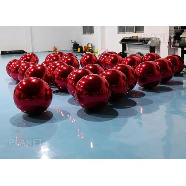 Dazzle Color Inflatable Mirror Ball , 60cm Inflatable Disco Balloon For Wedding Decoration