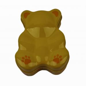 Quality Tinny Teddy Bear Custom Tin Can Sweets Candy Gift Metal Tin Box for sale