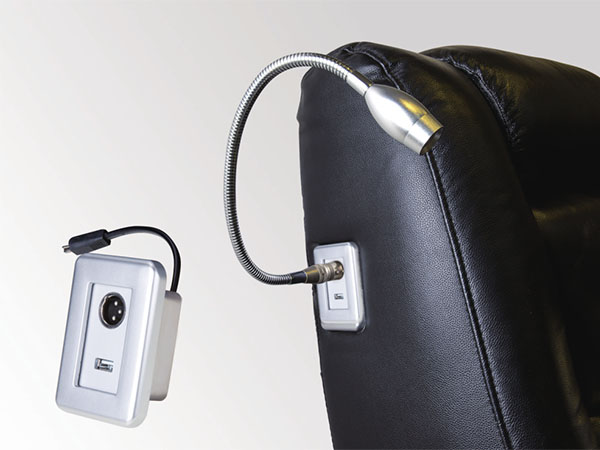 LED Bed Mounted Touch Switch Reading Light Fixed to Desktop and Sofa Armrests Furniture