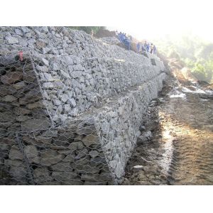 1mx1mx1m Gabion Mesh Basket / Box Assembled For Flood Control