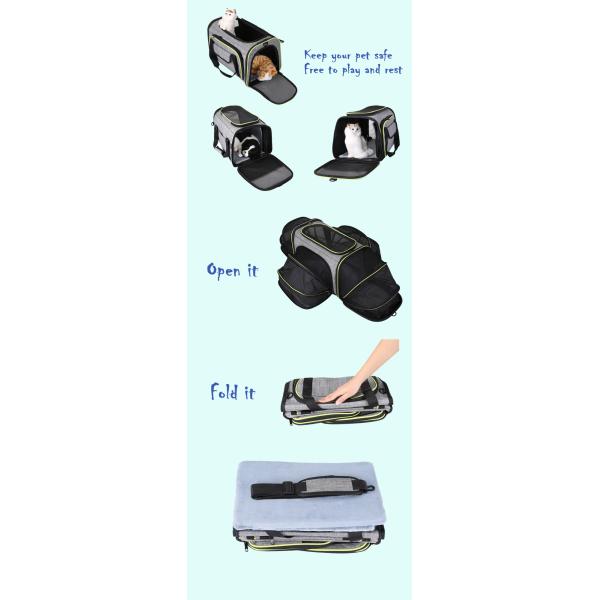 Portable Expandable Soft Sided Pet Carrier