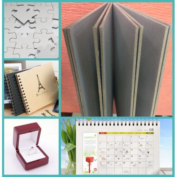 grey chipboard Double Grey Chipboard 300gsm Laminated Paper Board For Desk Calendar