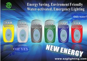 Water-activated light with new energy for emergncy lighting