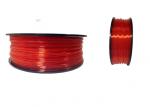 Transparent 3D Printing Filament , Red Color 1kg PLA Filament 1.75mm 2.85mm
