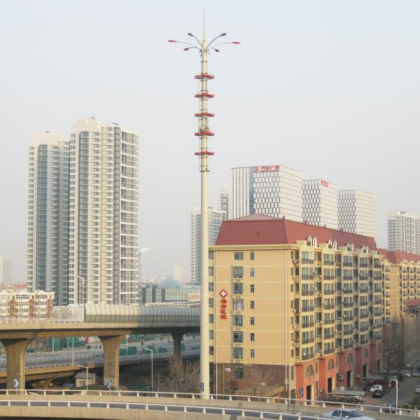 Mono Pole Galvanized Self Supporting Antenna Tower