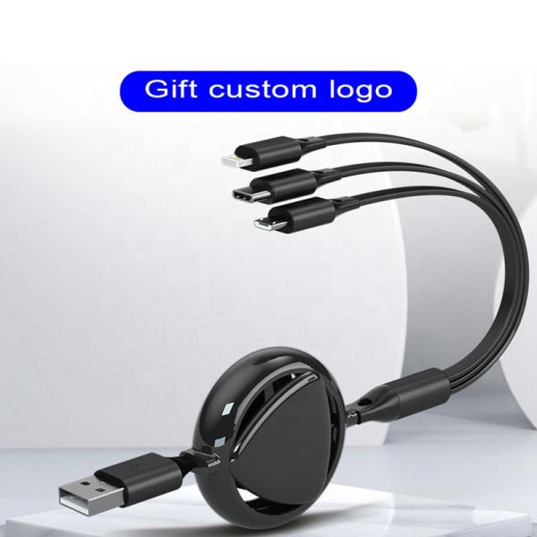 Pure copper Max 2.4A Fast Charging USB Cables Micro Type C 3 In 1