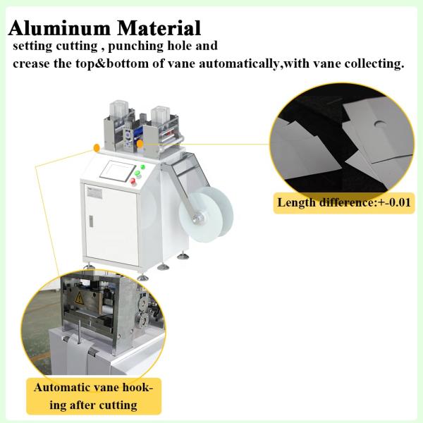 Fully Automatic Vertical Blind Vane Cutting And Punching Machine With Collecting Function