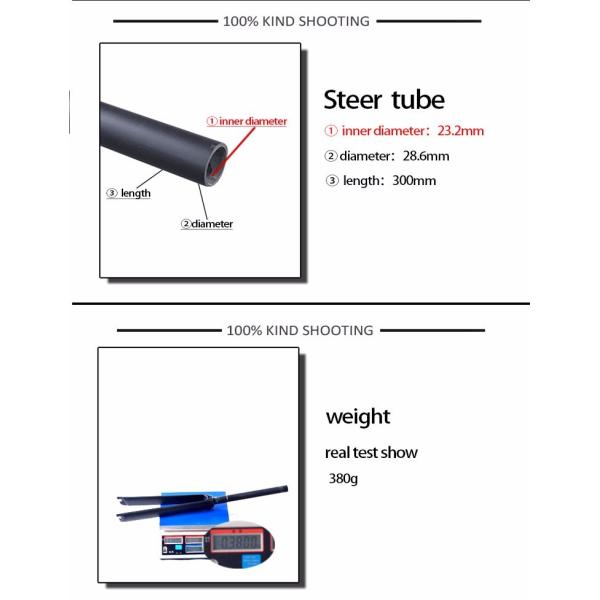 Straight Tube Racing Carbon Road Bike Fork 700C V Brake