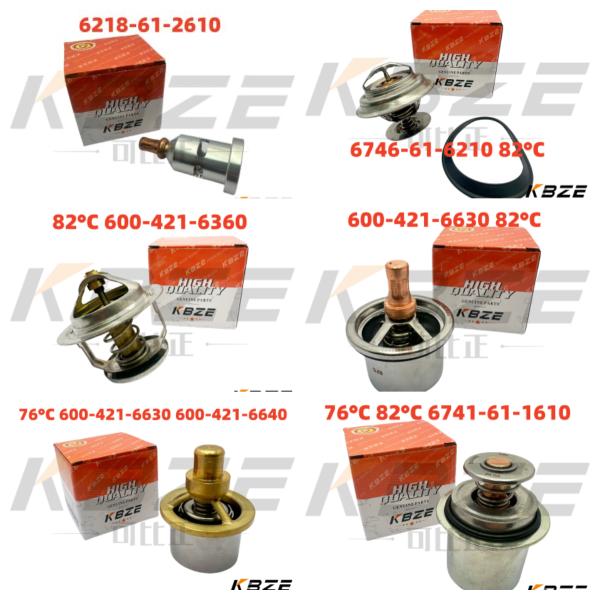4930315 CUMMINS 4BT 6BT 4D102 ENGINE THERMOSTAT 76°C & 82°C FOR EXCAVATOR 1306R-010-B 3968639 5292738 3972071 3917324