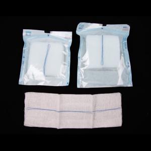 China Consumable Sterile Medical Gauze Swab Sponge Dressing White Folded Edge on sale
