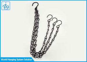 China S Shape Hook Chain Hanging Kit , Steel Plant Hanging Kit 12kg Bearing Load on sale