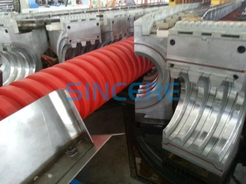Large Diameter Double Wall Corrugated Dwc Pipe Making Machine HDPE Dual Wall Bellows Drainage Pipe Extrusion Machine