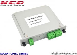 Quality Small Size 1*4 Fiber Optic Splitter 1x4 PLC Splitter LGX Type For Terminal ODF ODB Box for sale