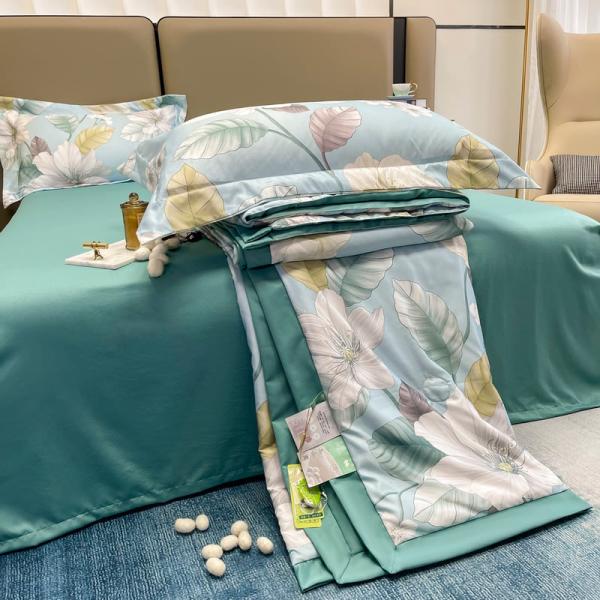 Solid Pattern 300TC Luxury Bamboo Bedding Set for Customization and Comfortable Sleep