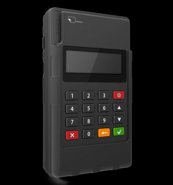 GPRS Mini EMV Chip Card Terminal mobile With Keypad 150g Weight