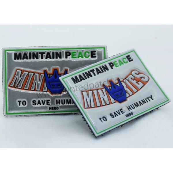 4 Colorways 3M Reflective Velcro Patch Screen Printed LOGO For Jeans