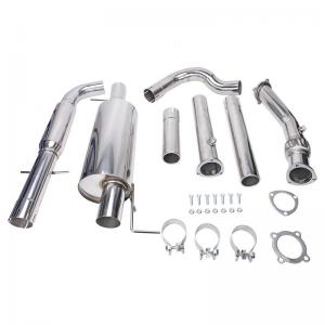 China Ss 304 Cat Back Exhaust Automotive Exhaust Pipes Polished on sale