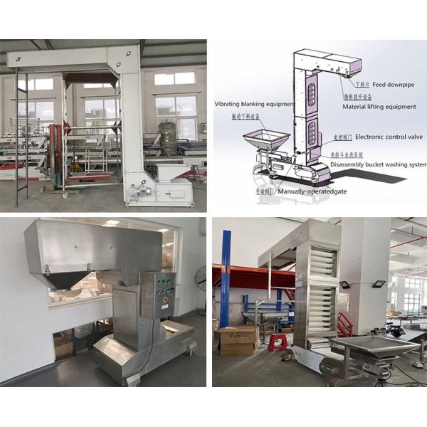 Carbon Steel Chain Type Hoist Z Shape Bucket Elevator / Assembly Line