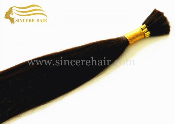 Buy 50 CM Remy Human Hair Extensions, 20" Black Straight Real Remy Human Hair Bulk Extensions For Sale at wholesale prices