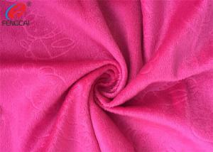 Quality Super Soft Polyester Minky Plush Fabric , Embossed Velboa Fabric For Making Toy for sale