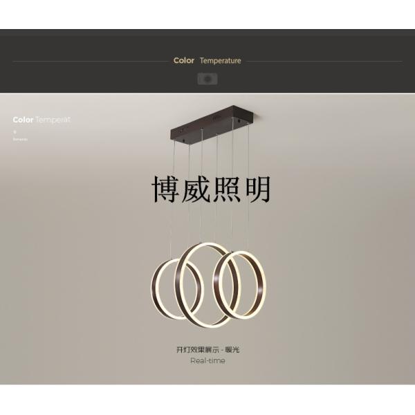 Elegant and charming three-ring connected simple design boutique simple lamp body suitable for bedroom coffee shop, etc.