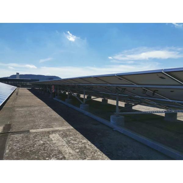 Steel 55m/S Solar PV Mounting Systems , Screw Ground Mount PV System MGC