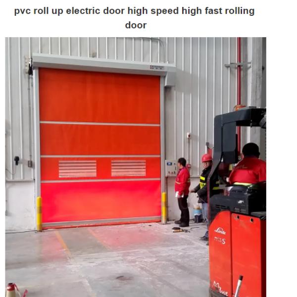 Automatic Pvc Fabric 2m/S Stacking Rapid Roller Doors