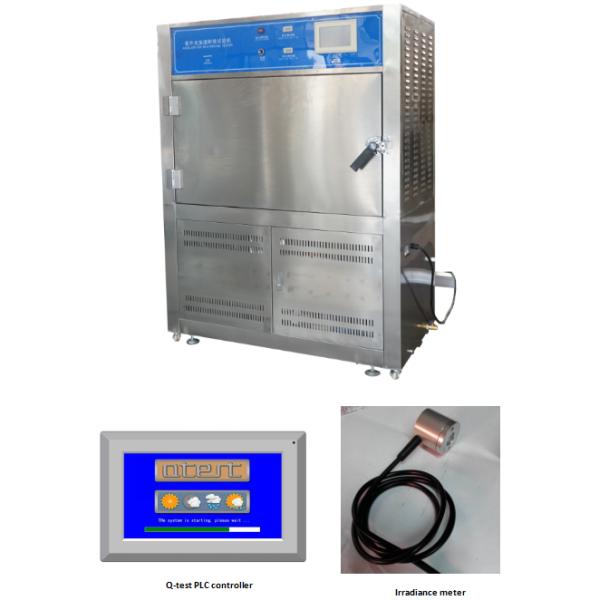UV Accelerated Weathering Tester , Touch Screen Type Rubber UV Aging Test Chamber
