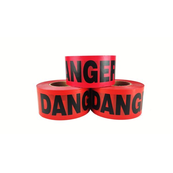 High Tensile Strength PVC Restriction Warning Tape for Flexible