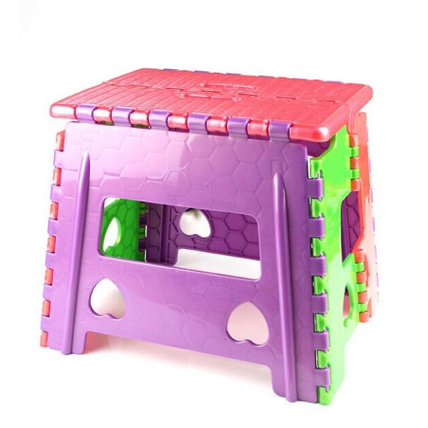Medium Size Foldable Plastic Stool with Bright Colors Outdoor plastic stools