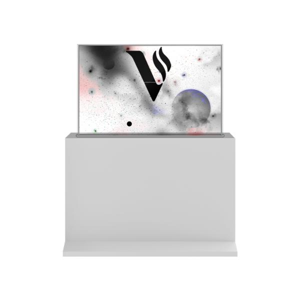 55-inch transparent OLED screen front view