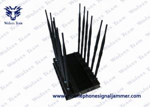 Black Cover Mobile Phone Signal Jammer 6.0kg Weight With 100 - 240V AC Adapter