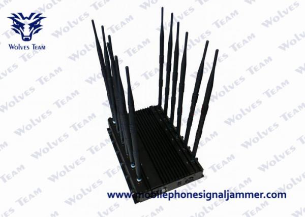 Buy Black Cover Mobile Phone Signal Jammer 6.0kg Weight With 100 - 240V AC Adapter at wholesale prices