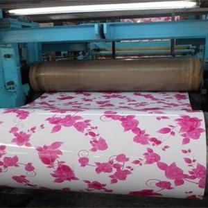 Quality AISI PPGI Prepainted Galvanized Steel Coil Sheet Wood Flower Pattern 1.6 mm for sale