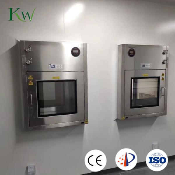 UV Lamp Static Pass Box SS304 SS316 Pass Through Box 80kg Transfer Window