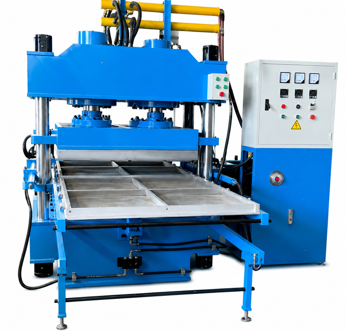 Energy-Saving Rubber Tile Vulcanizing Press / Rubber Floor Tile Making Machine