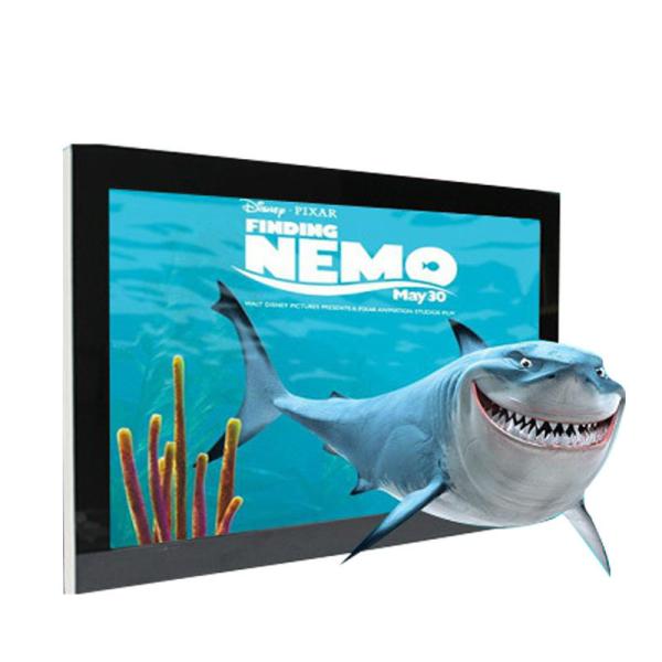 4K Glasses 3D Holographic Display 3D LCD Digital Signage 65 Inch Smart