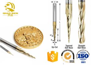 Quality High Efficiency Tapered End Mill Cutter Cnc Compression Bit Sharp Edge Design for sale