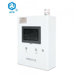 China AFK Real Time Gas Monitoring Box PLC touch screen Audible / visual alarm for 16 channels on sale