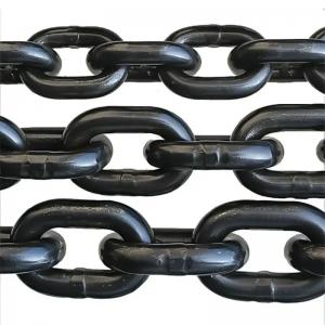 China Black Finish Standard High Test Steel Round Conveyor Link Chain for High Durability on sale
