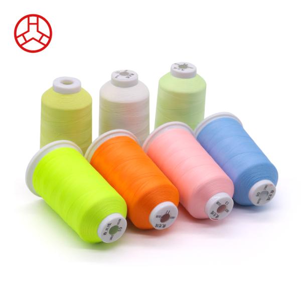 27 Colors Polyester 150D/2 Luminous Thread for Jean Sewing Reflective Embroidery Thread