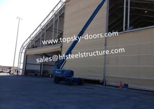 Quality Hoist Up Fabric Doors With Mullions Multiple Door Versions Withstands High Wind Loads for sale