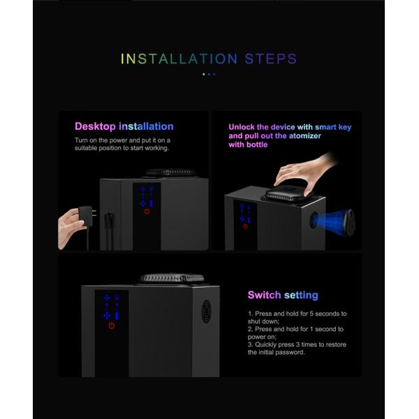 Hot Selling A300 Delicate Luxury Bluetooth Stand Alone Commercial Aroma Diffuser Machine