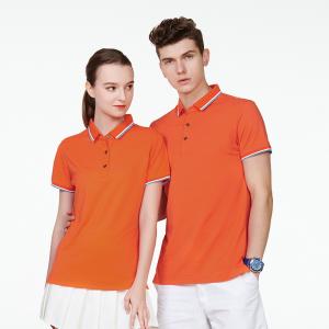 Men And Women Summer Lapel Polo Shirt Anti - Bacterial Plus Size