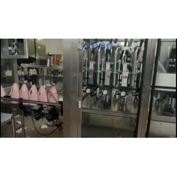 Flat Bottle Shanmpoo Filling Automatic Moving Servo Filling Machine